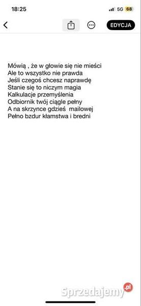 Tworzenie tekstu piosenki